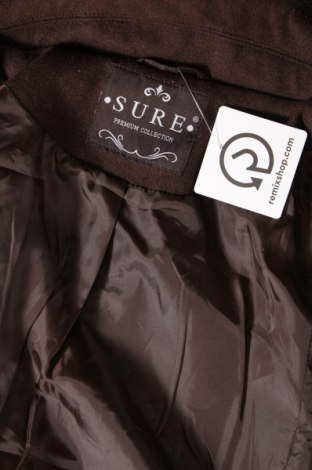 Γυναικείο παλτό Sure, Μέγεθος XL, Χρώμα Καφέ, Τιμή 39,05 €
