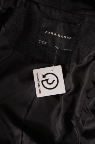 Дамско палто Zara, Размер S, Цвят Сив, Цена 38,76 лв.