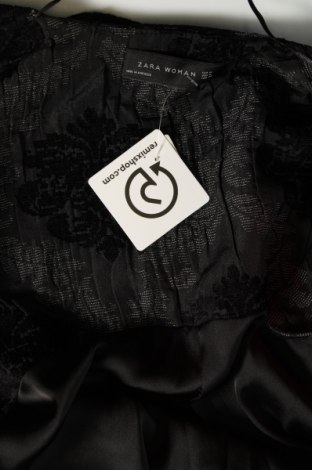 Дамско палто Zara, Размер M, Цвят Черен, Цена 24,75 лв.