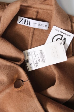 Palton de femei Zara, Mărime XS, Culoare Maro, Preț 163,16 Lei