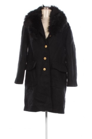 Дамско палто Zara, Размер L, Цвят Черен, Цена 42,16 лв.