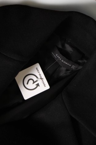 Дамско палто Zara, Размер M, Цвят Черен, Цена 47,50 лв.