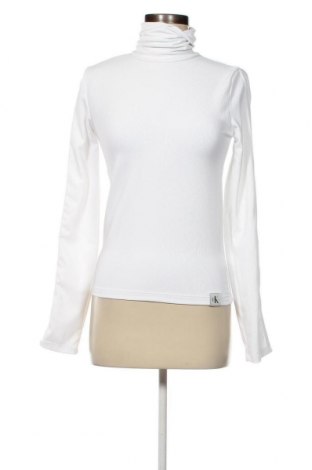 Damen Rollkragen Calvin Klein Jeans, Größe M, Farbe Weiß, Preis 35,16 €