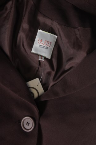 Γυναικείο σακάκι La City, Μέγεθος XS, Χρώμα Καφέ, Τιμή 15,64 €