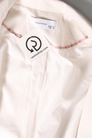 Damen Blazer Reserved, Größe M, Farbe Weiß, Preis 12,83 €