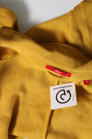 Γυναικείο σακάκι S.Oliver, Μέγεθος S, Χρώμα Κίτρινο, Τιμή 18,56 €