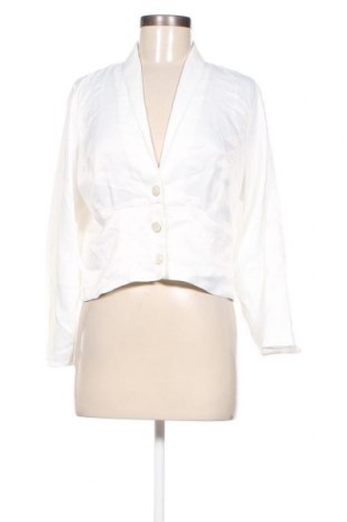 Γυναικείο σακάκι Zara, Μέγεθος L, Χρώμα Λευκό, Τιμή 30,62 €