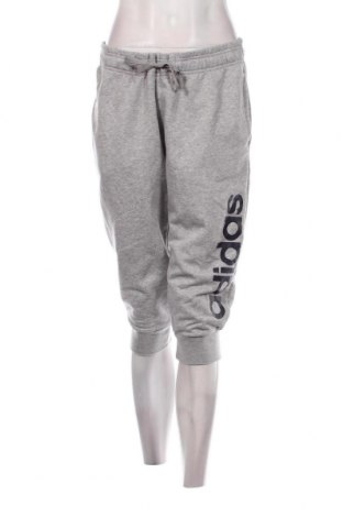 Γυναικείο αθλητικό παντελόνι Adidas, Μέγεθος L, Χρώμα Γκρί, Τιμή 25,36 €