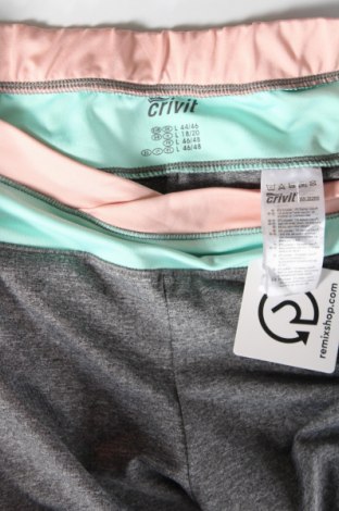Γυναικείο αθλητικό παντελόνι Crivit, Μέγεθος XL, Χρώμα Γκρί, Τιμή 17,94 €