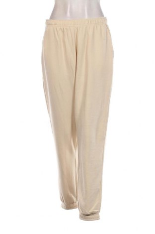 Γυναικείο αθλητικό παντελόνι Pull&Bear, Μέγεθος L, Χρώμα Εκρού, Τιμή 13,51 €