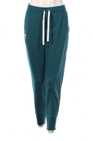 Pantaloni trening de femei Under Armour, Mărime L, Culoare Verde, Preț 183,55 Lei