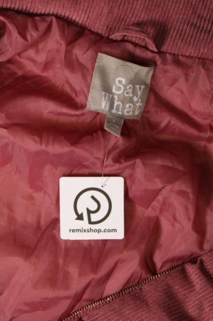 Γυναικείο μπουφάν Say What, Μέγεθος S, Χρώμα Ρόζ , Τιμή 20,45 €