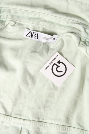 Дамско яке Zara, Размер S, Цвят Зелен, Цена 14,35 лв.