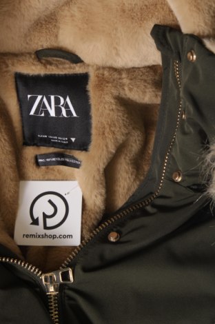 Γυναικείο μπουφάν Zara, Μέγεθος XS, Χρώμα Πράσινο, Τιμή 14,26 €