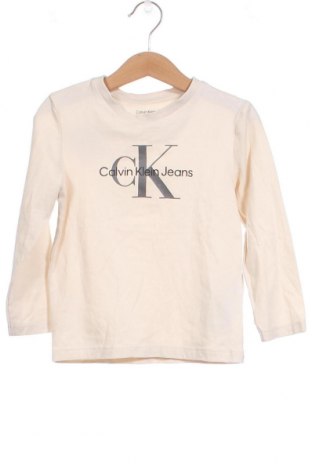 Παιδική μπλούζα Calvin Klein, Μέγεθος 2-3y/ 98-104 εκ., Χρώμα  Μπέζ, Τιμή 31,96 €