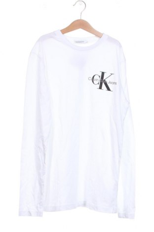 Bluză pentru copii Calvin Klein Jeans, Mărime 15-18y/ 170-176 cm, Culoare Alb, Preț 114,21 Lei