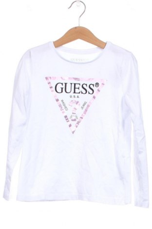 Детска блуза Guess, Размер 6-7y/ 122-128 см, Цвят Бял, Цена 42,35 лв.