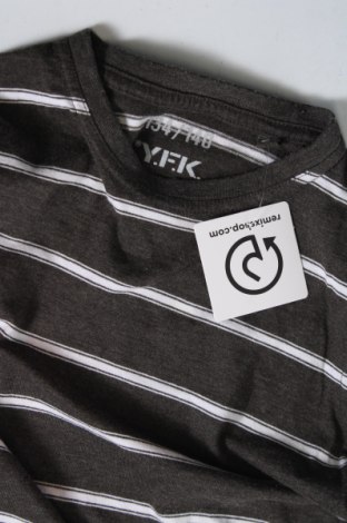 Kinder Shirt Y.F.K., Größe 9-10y/ 140-146 cm, Farbe Grau, Preis 6,00 €