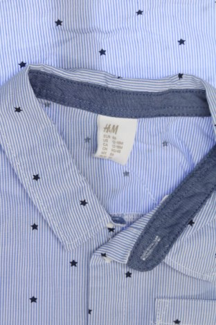 Kinderhemd H&M, Größe 12-18m/ 80-86 cm, Farbe Blau, Preis 3,43 €