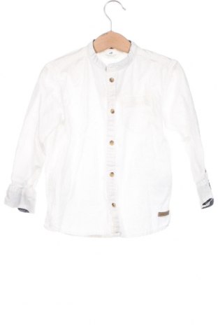 Детска риза H&M, Размер 2-3y/ 98-104 см, Цвят Бял, Цена 7,20 лв.