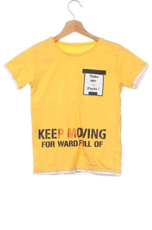 Kinder T-Shirt, Größe 7-8y/ 128-134 cm, Farbe Gelb, Preis 3,68 €