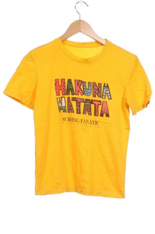 Детска тениска, Размер 11-12y/ 152-158 см, Цвят Жълт, Цена 6,84 лв.