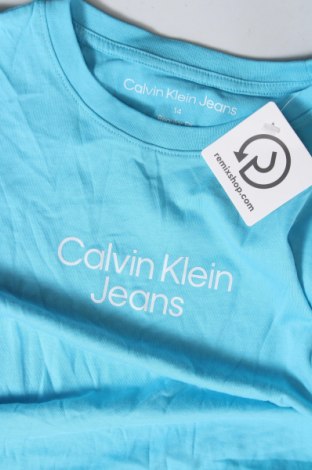 Детска тениска Calvin Klein Jeans, Размер 13-14y/ 164-168 см, Цвят Син, Цена 46,00 лв.