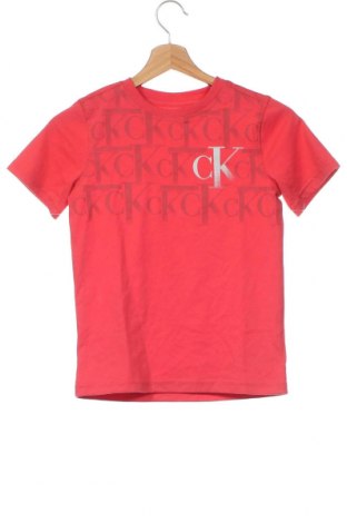 Dětské tričko  Calvin Klein Jeans, Velikost 6-7y/ 122-128 cm, Barva Červená, Cena  253,00 Kč