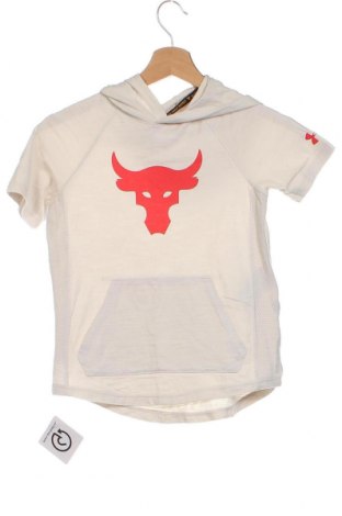 Dziecięcy T-shirt Under Armour, Rozmiar 7-8y/ 128-134 cm, Kolor ecru, Cena 78,63 zł