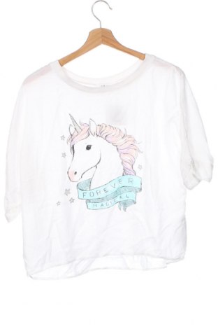 Kinder T-Shirt H&M, Größe 14-15y/ 168-170 cm, Farbe Weiß, Preis € 3,43