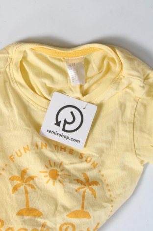Dětské tričko  H&M, Velikost 18-24m/ 86-98 cm, Barva Žlutá, Cena  152,00 Kč