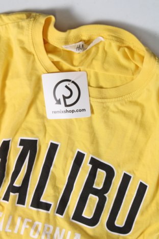 Dziecięcy T-shirt H&M, Rozmiar 10-11y/ 146-152 cm, Kolor Żółty, Cena 15,37 zł