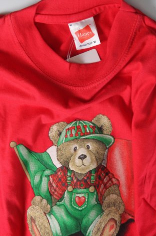 Детска тениска Hanes, Размер 9-10y/ 140-146 см, Цвят Червен, Цена 7,20 лв.