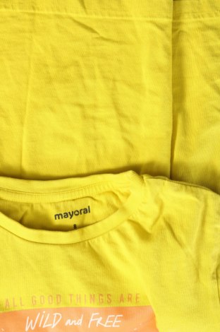 Dziecięcy T-shirt Mayoral, Rozmiar 7-8y/ 128-134 cm, Kolor Żółty, Cena 35,95 zł