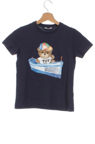 Dziecięcy T-shirt Moschino Junior, Rozmiar 9-10y/ 140-146 cm, Kolor Niebieski, Cena 291,87 zł