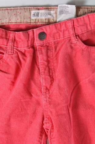 Kinder Cordhose H&M, Größe 9-10y/ 140-146 cm, Farbe Rosa, Preis 6,12 €