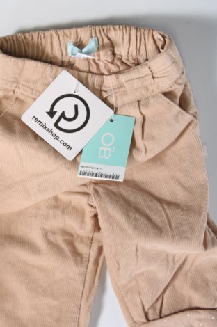 Pantaloni de catifea reiată, pentru copii Obaibi, Mărime 2-3m/ 56-62 cm, Culoare Bej, Preț 47,98 Lei