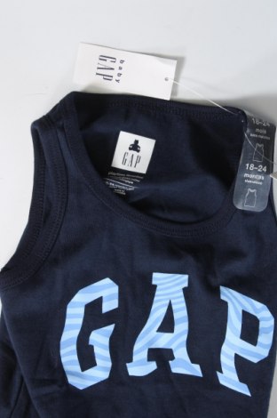 Μπλουζάκι αμάνικο παιδικό Gap Baby, Μέγεθος 18-24m/ 86-98 εκ., Χρώμα Μπλέ, Τιμή 17,01 €