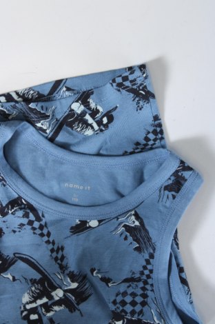 Μπλουζάκι αμάνικο παιδικό Name It, Μέγεθος 3-4y/ 104-110 εκ., Χρώμα Μπλέ, Τιμή 10,72 €