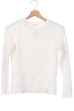 Детски пуловер H&M, Размер 8-9y/ 134-140 см, Цвят Бял, Цена 10,20 лв.