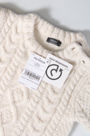 Παιδικό πουλόβερ Next, Μέγεθος 6-9m/ 68-74 εκ., Χρώμα Λευκό, Τιμή 16,30 €