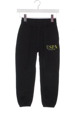 Dziecięce spodnie sportowe U.S. Polo Assn., Rozmiar 8-9y/ 134-140 cm, Kolor Czarny, Cena 113,28 zł