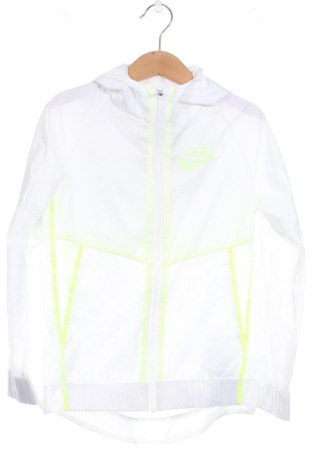 Kinderjacke Nike, Größe 6-7y/ 122-128 cm, Farbe Weiß, Preis 10,80 €