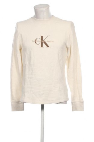 Ανδρική μπλούζα Calvin Klein Jeans, Μέγεθος M, Χρώμα Εκρού, Τιμή 43,15 €