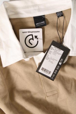 Мъжка блуза Only & Sons, Размер L, Цвят Кафяв, Цена 17,05 лв.