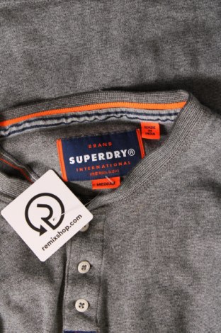 Ανδρική μπλούζα Superdry, Μέγεθος M, Χρώμα Γκρί, Τιμή 9,80 €