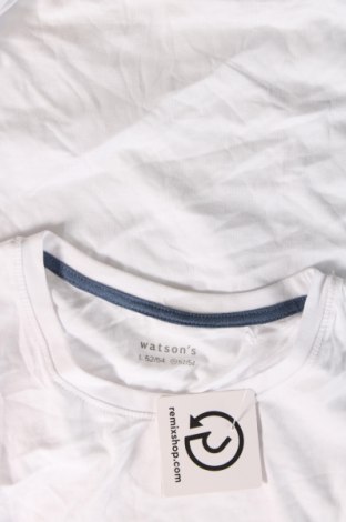 Ανδρική μπλούζα Watson's, Μέγεθος L, Χρώμα Λευκό, Τιμή 9,19 €