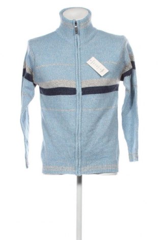 Jachetă tricotată de bărbați, Mărime M, Culoare Albastru, Preț 105,92 Lei