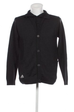 Herren Strickjacke Adidas, Größe L, Farbe Grau, Preis € 38,83