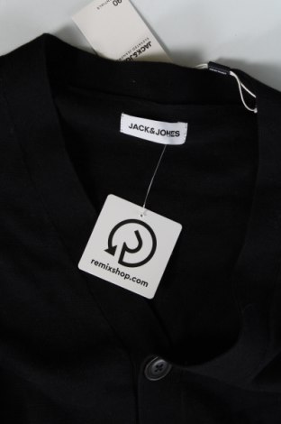 Jachetă tricotată de bărbați Jack & Jones, Mărime L, Culoare Negru, Preț 146,55 Lei